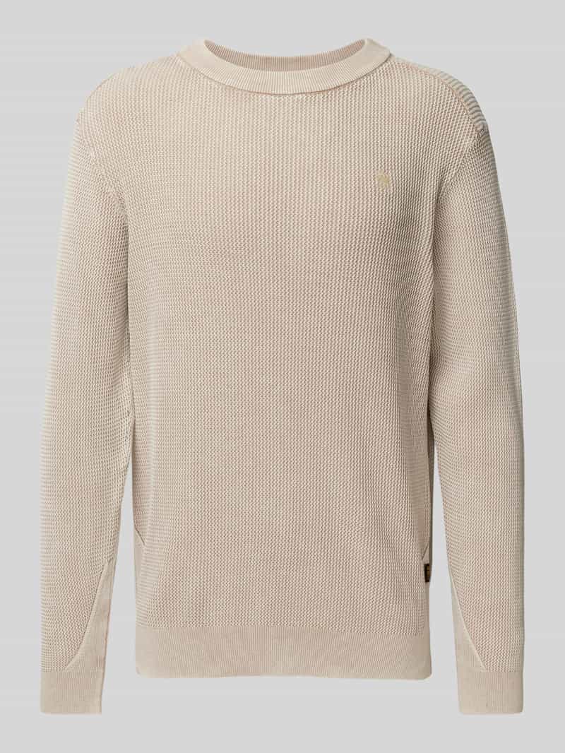 G-Star Raw Gebreide pullover met labelstitching