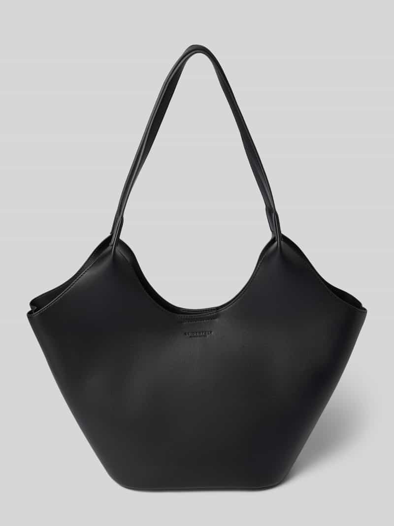 Seidenfelt Shopper in leerlook model 'Nelma Tulip'
