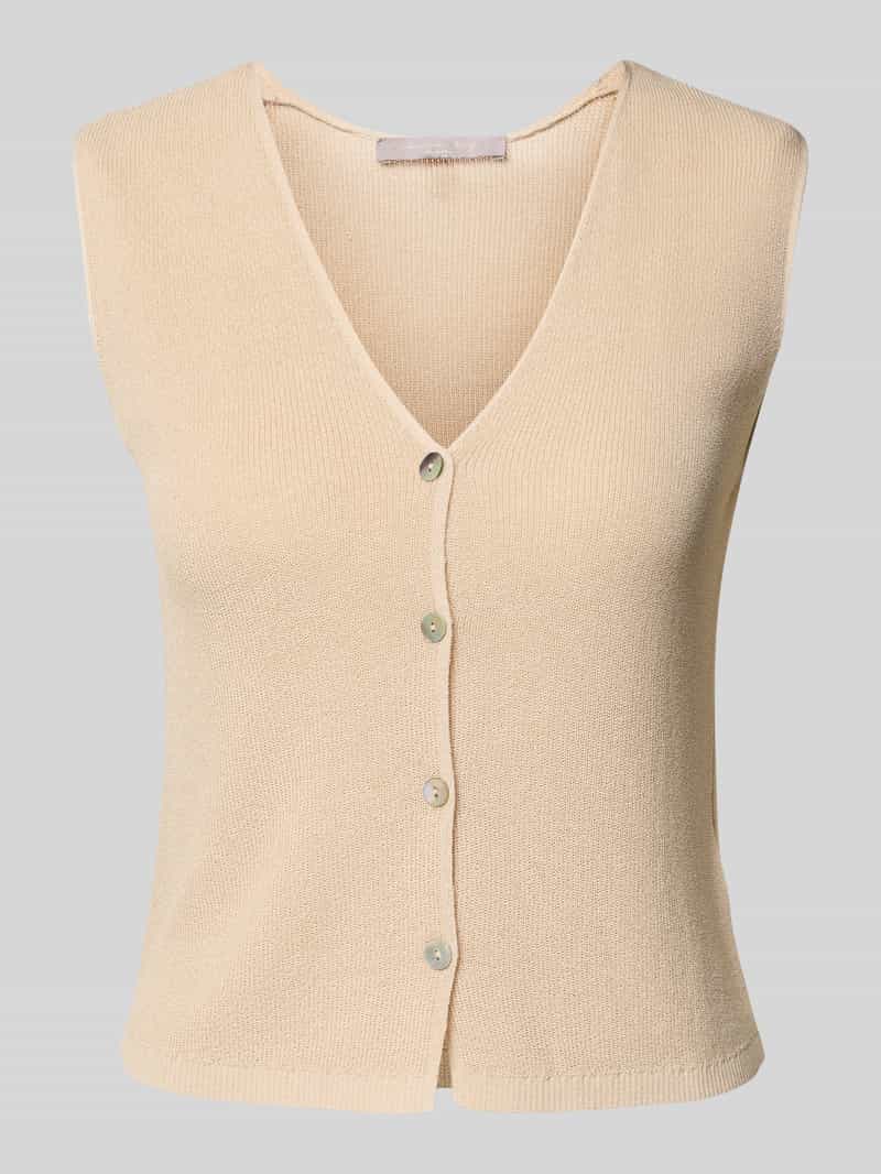 Christian Berg Woman Selection Gebreid gilet met V-hals