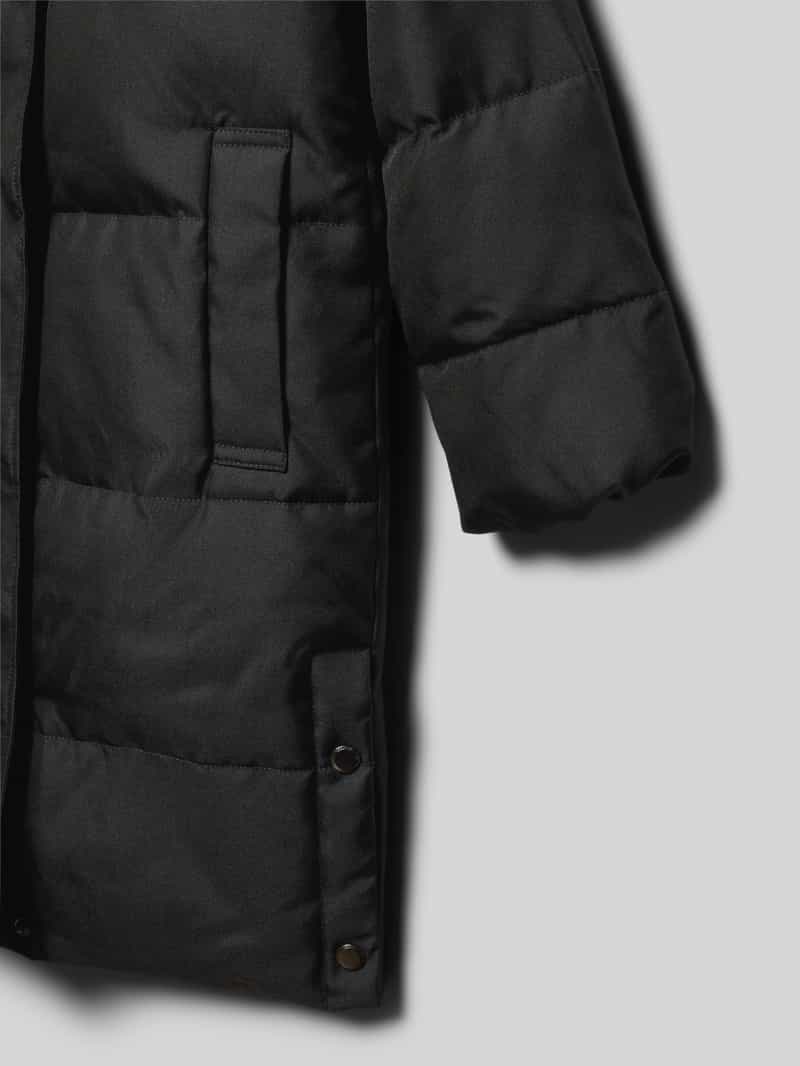 Only Regular fit gewatteerde lange jas met afneembare capuchon model 'IRENE'