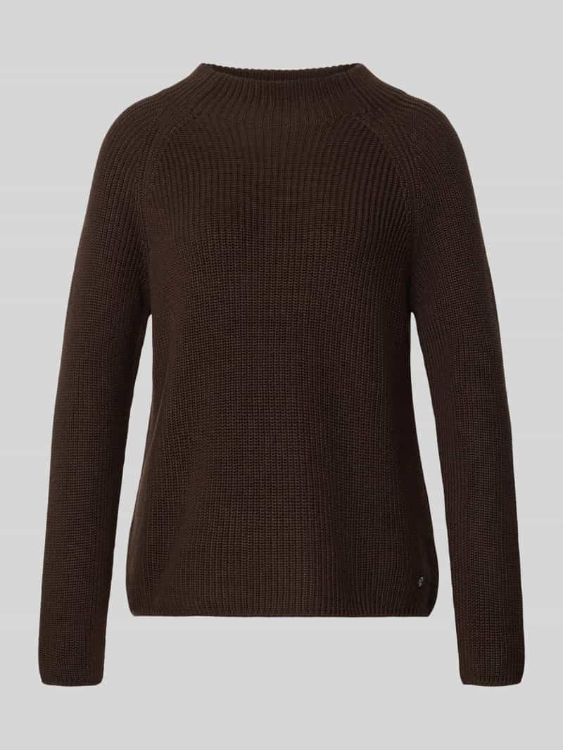 Monari Gebreide pullover met opstaande kraag