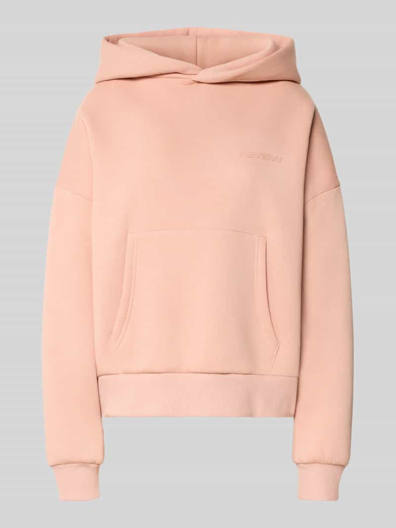 Review Hoodie met extra brede schouders en kangoeroezak