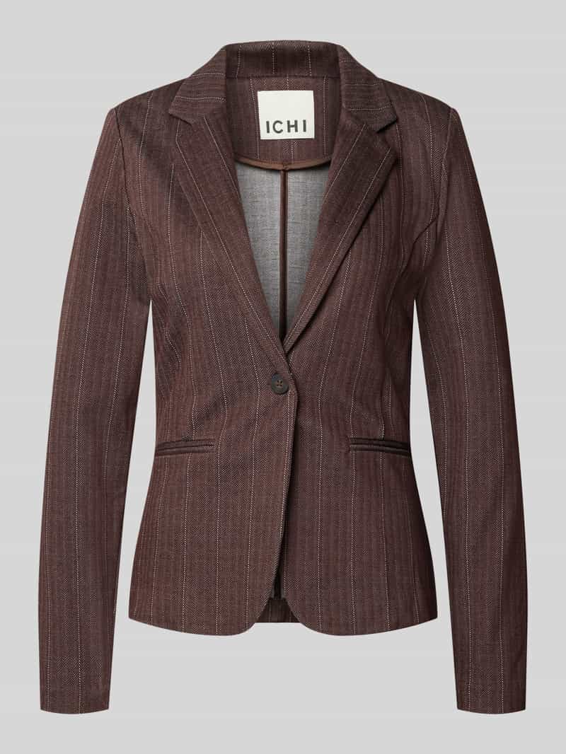 Ichi Blazer van viscosemix met reverskraag model 'KATE'