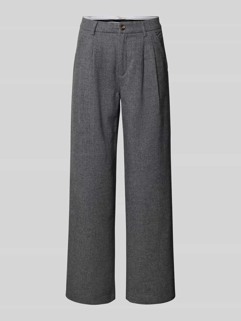 Pepe Jeans Regular fit wijde broeken met wol model 'SIA'