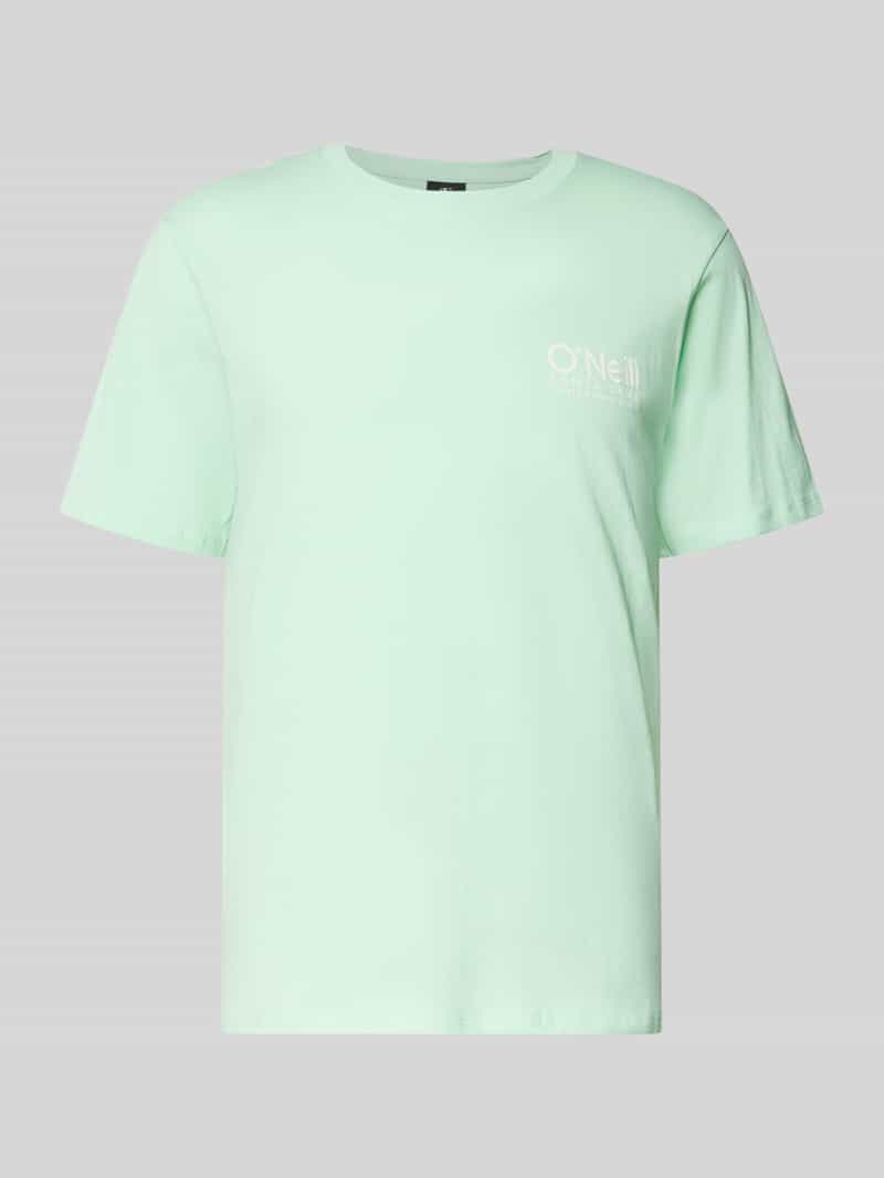 O'Neill T-shirt met logoprint en ronde hals