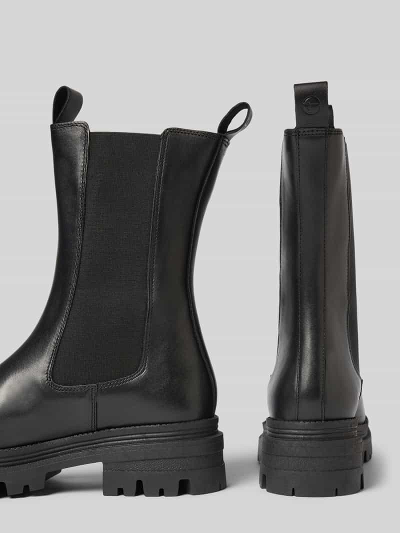 tamaris Chelsea boots van echt runderleer