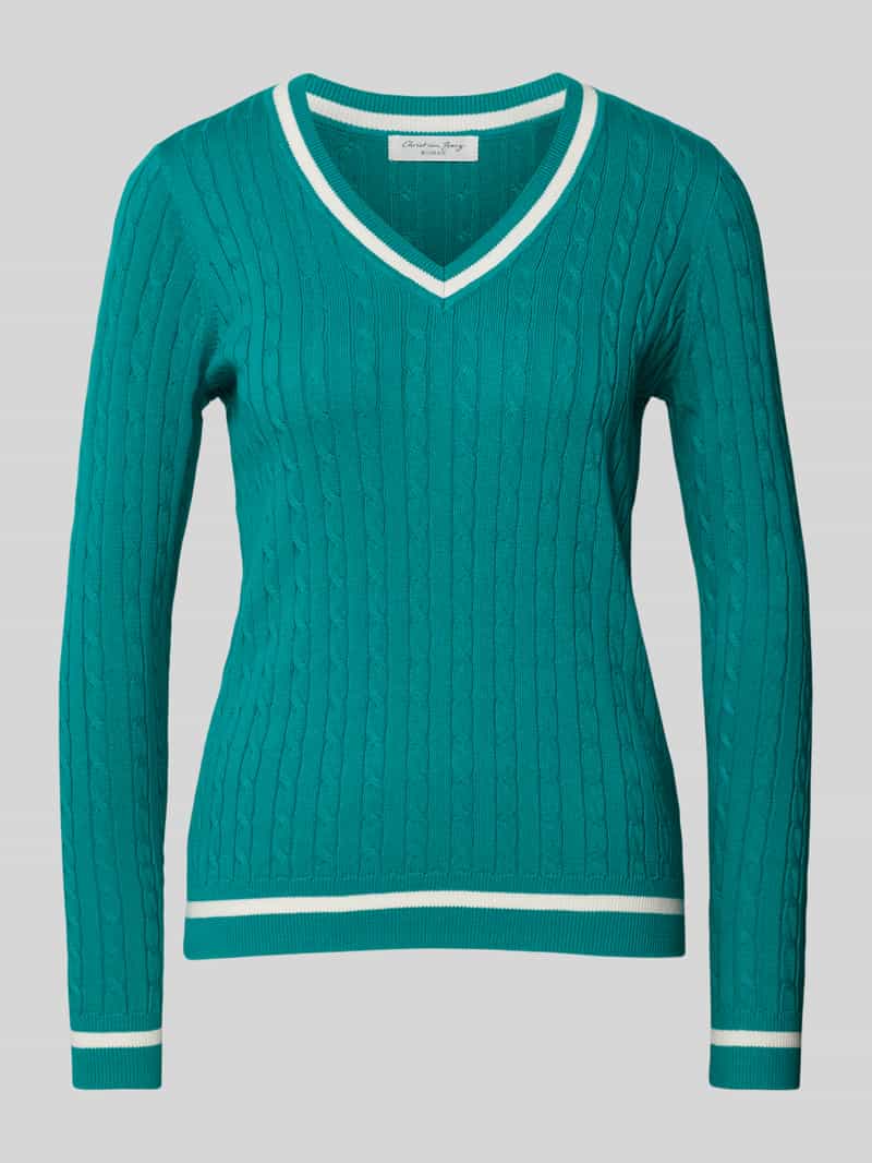 Christian Berg Woman Gebreide pullover met ribboorden
