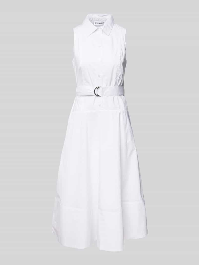 DKNY Midi-jurk met tailleriem