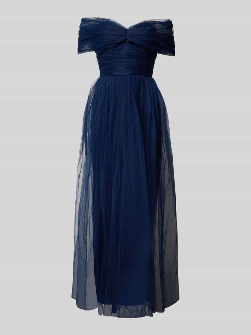 Lace & Beads Avondjurk met carmenhals
