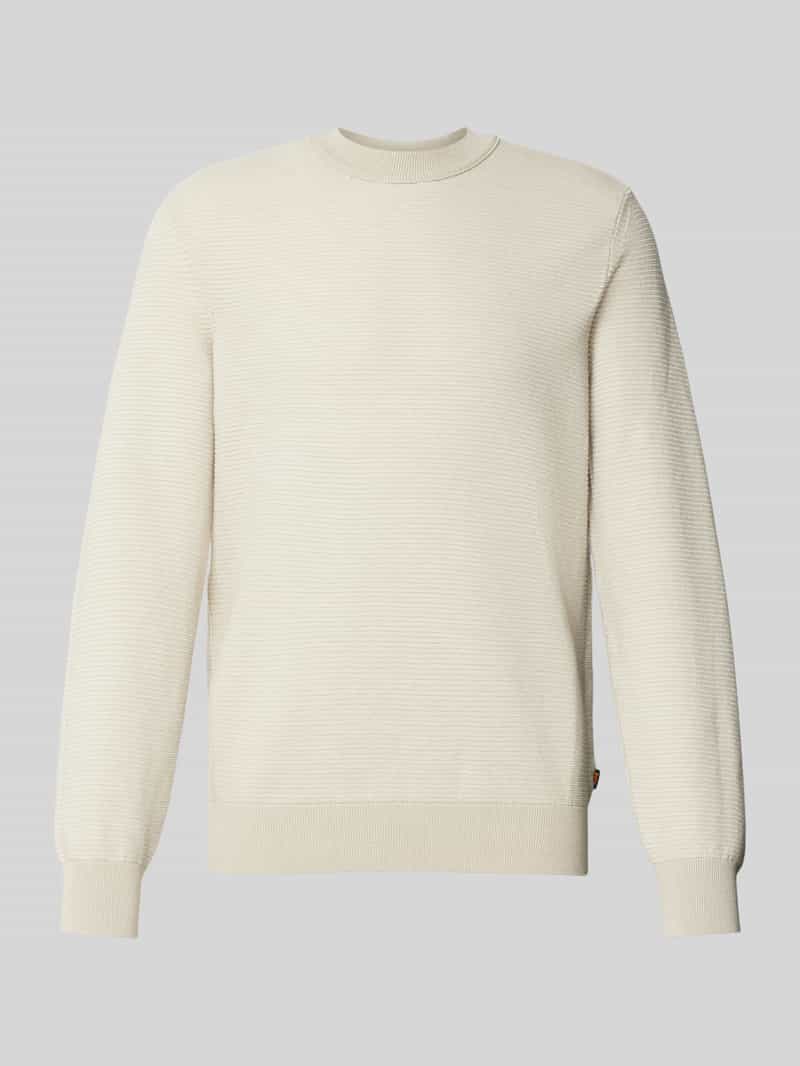 Boss Orange Gebreide pullover met ribboorden model 'Aspoki'