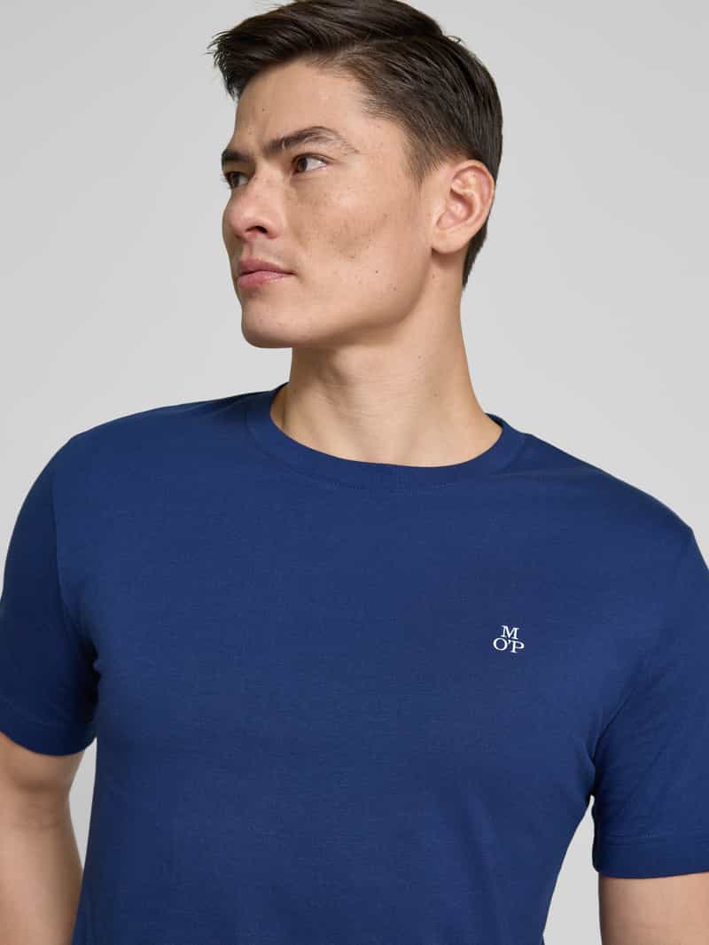 Marc O'Polo Regular fit T-shirt van puur katoen met logoprint