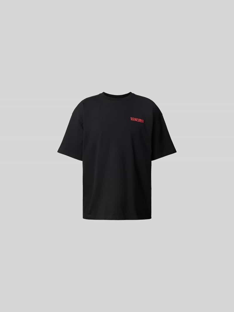 oversized t-shirt met labeldetail