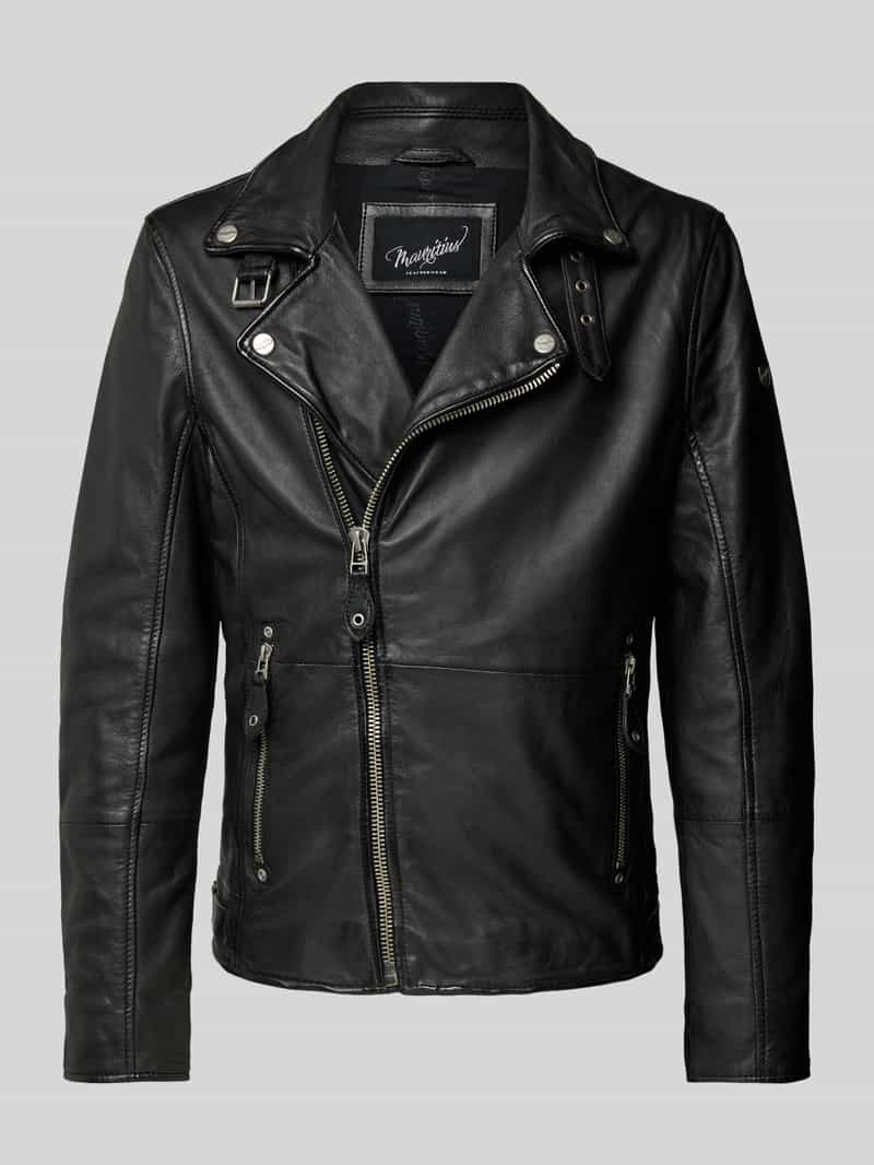 gipsy Regular fit lange jas met reverskraag model 'Mavric'