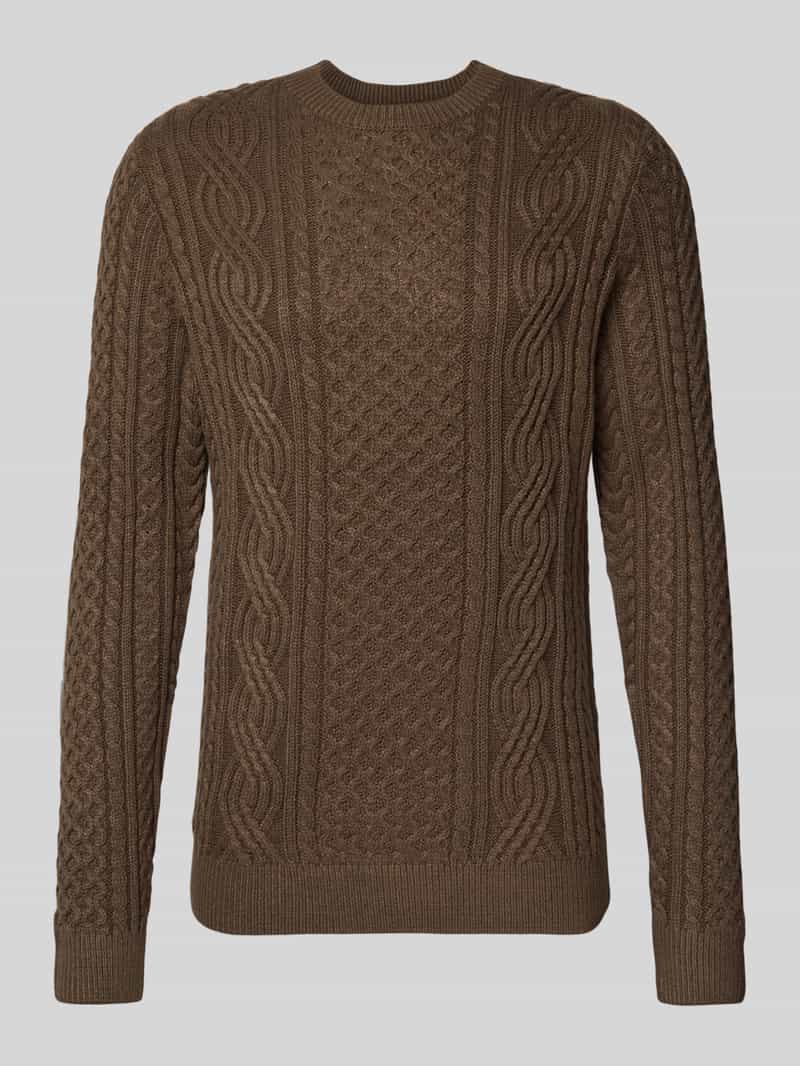 Jack & Jones Premium Gebreide pullover met ribboorden model 'BLUSEAN'