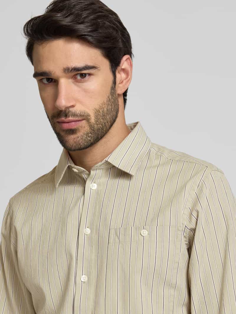 casual friday Regular fit vrijetijdsoverhemd met borstzak model 'FREDDI'