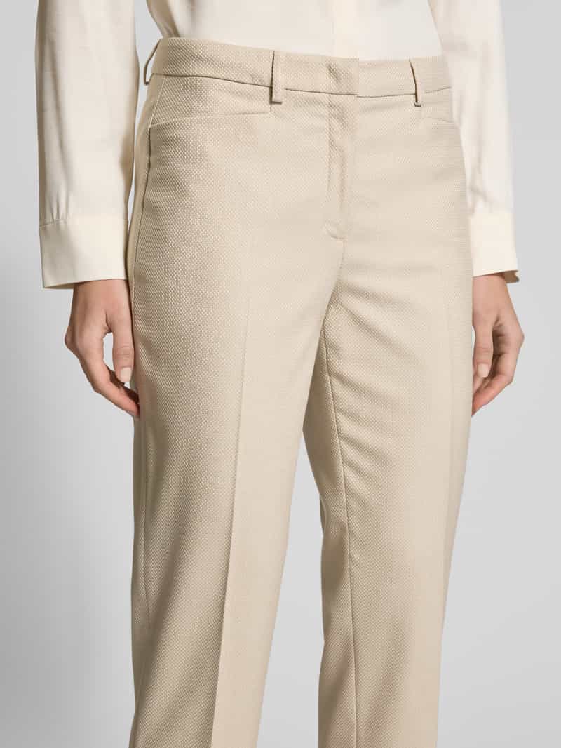 MORE & MORE Regular fit stoffen broek met structuurmotief