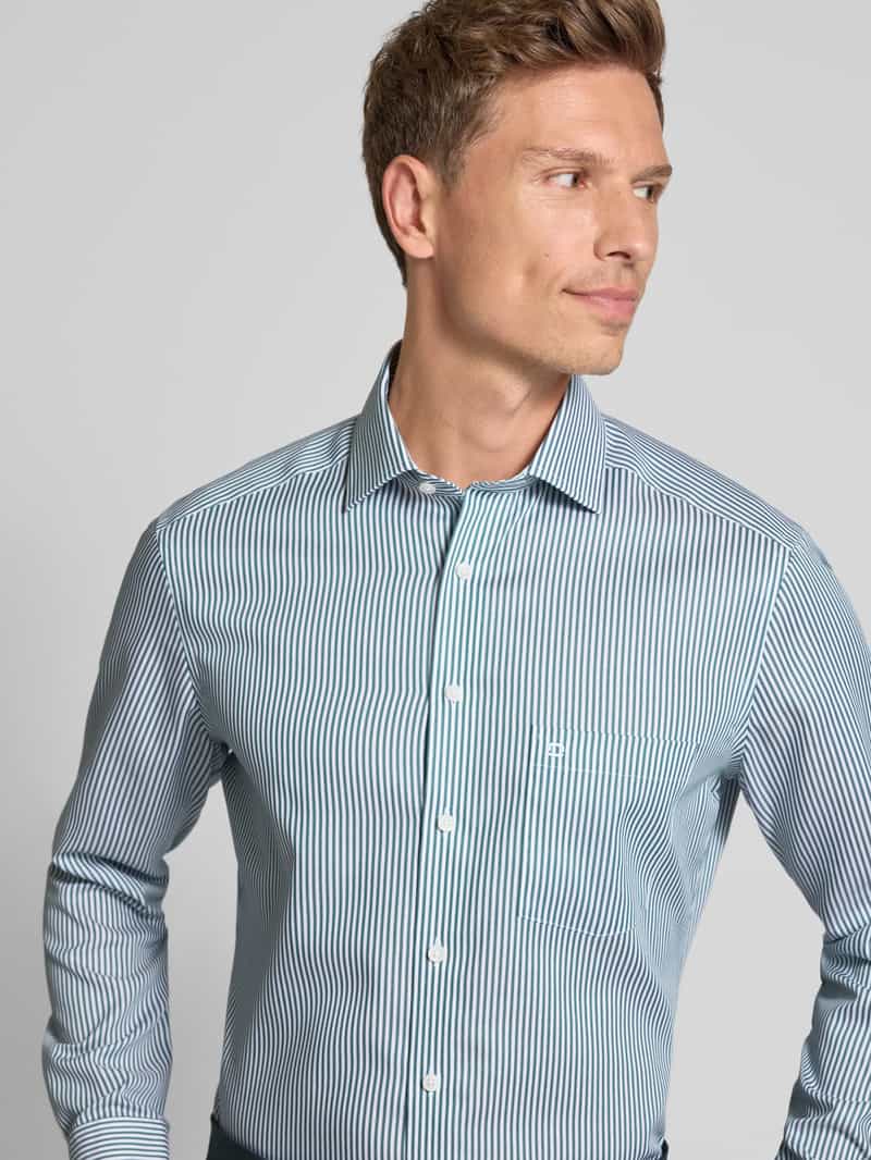 Olymp Modern fit zakelijk overhemd met kentkraag model 'Global Kent'