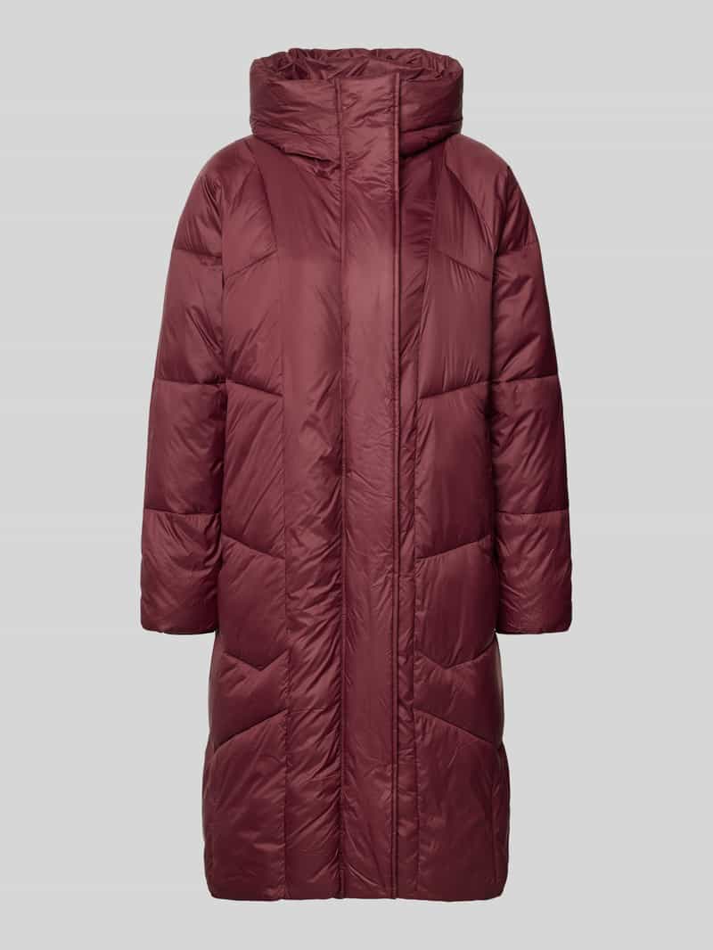 FREE QUENT Gewatteerde lange jas met capuchon model 'TIANA'