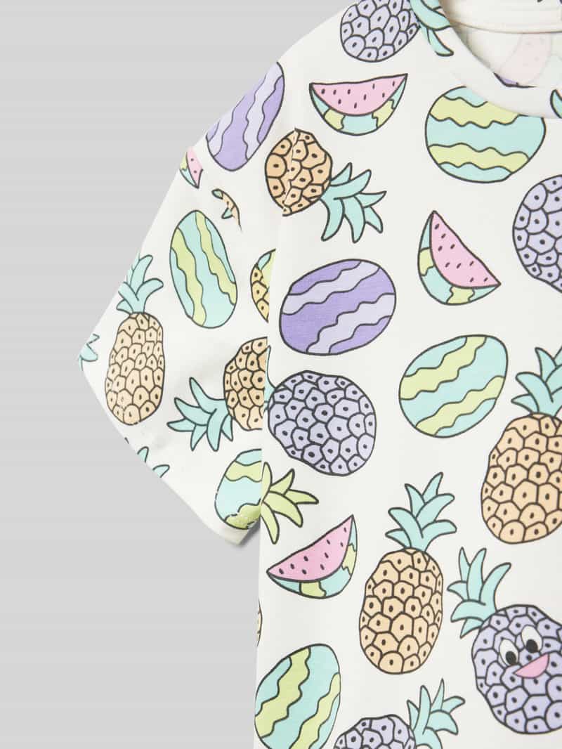 Tom Tailor T-shirt met all-over motiefprint