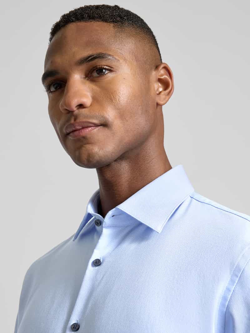 Jake*s Slim fit zakelijk overhemd met kentkraag