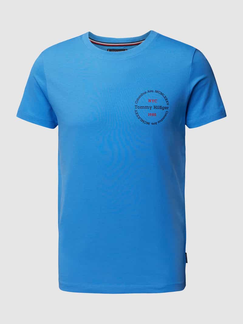 Tommy Hilfiger Slim fit T-shirt met ronde hals