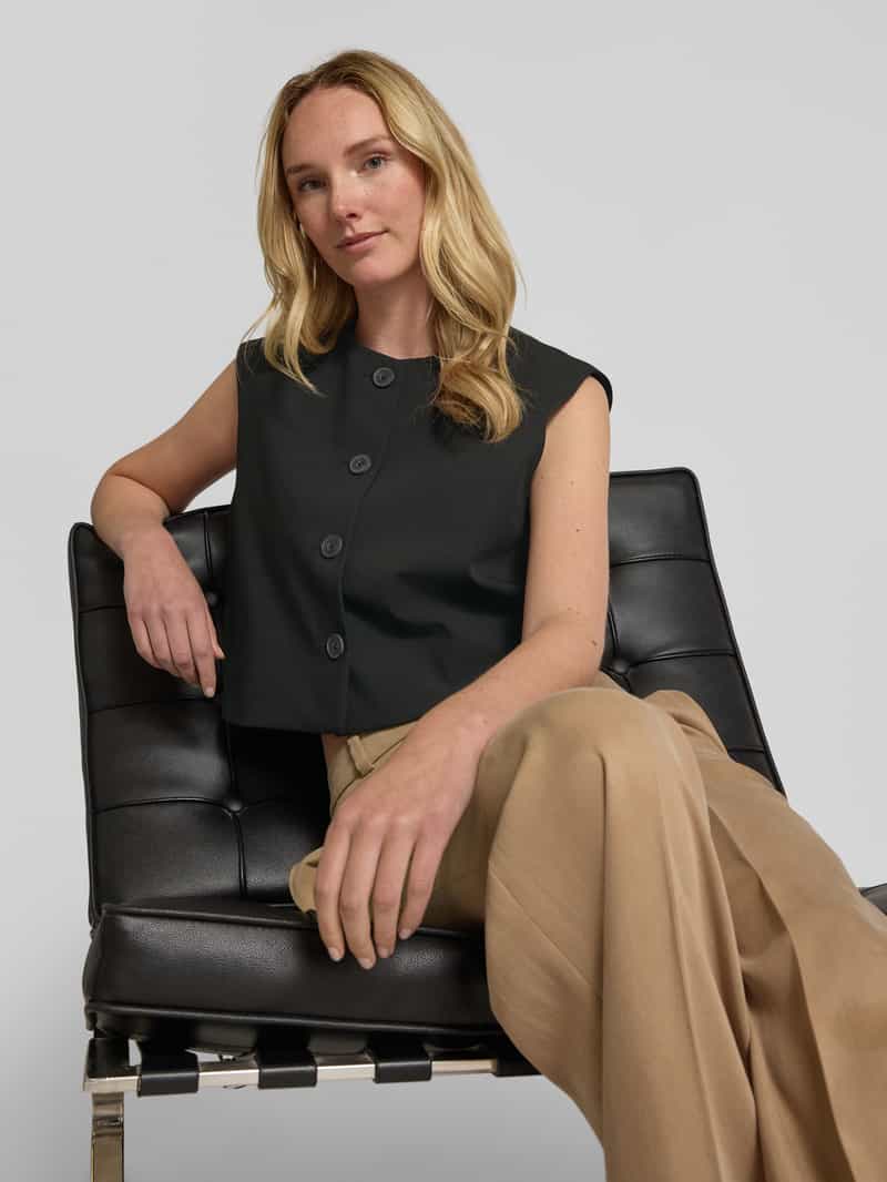 Jake*s Collection Gilet met kapmouwen