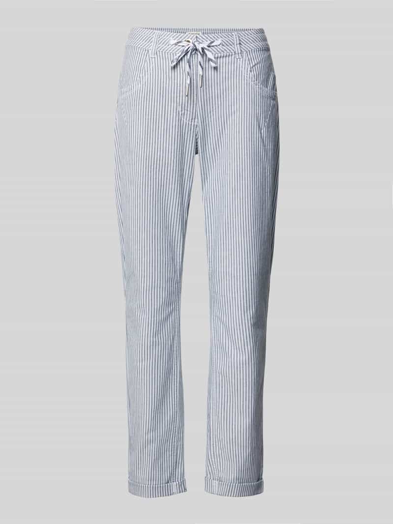 Tom Tailor Relaxed fit wijde broek met tunnelkoord