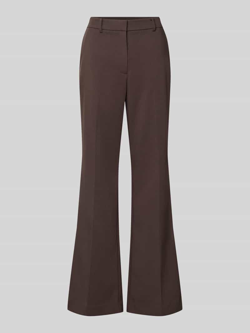 flared fit broek met viscose