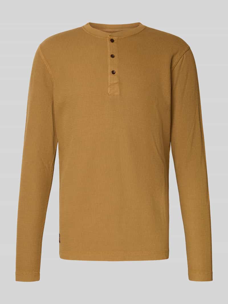 Superdry Shirt met lange mouwen structuurmotief en knoopsluiting
