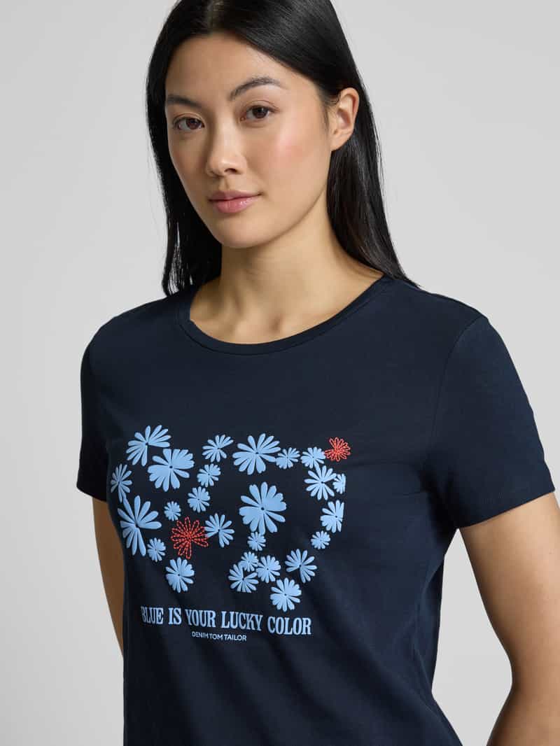 Tom Tailor Denim Regular fit T-shirt van puur katoen