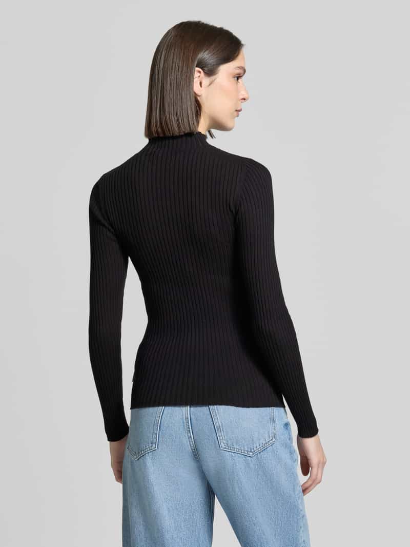 ARMEDANGELS slim fit gebreide pullover van puur katoen model 'ALAANIA' zwart, foto 2
