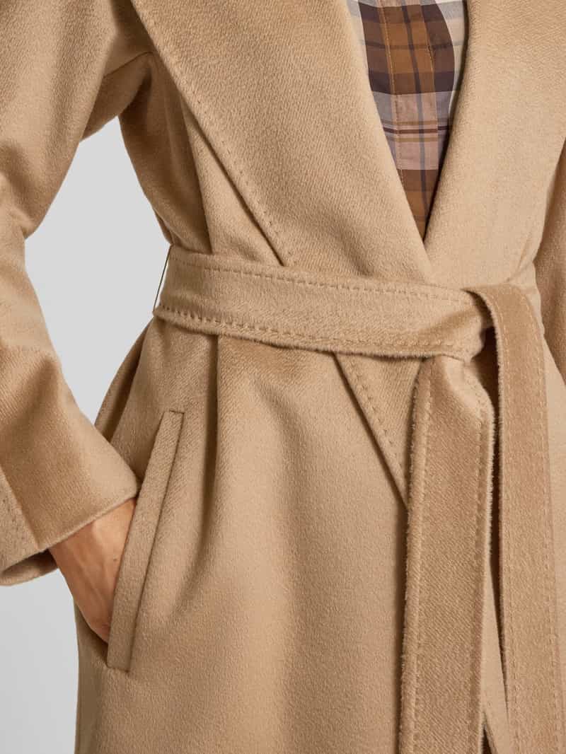 Max Mara Studio Regular fit wollen mantel van een mix van kasjmier en alpaca model 'SPIGA'