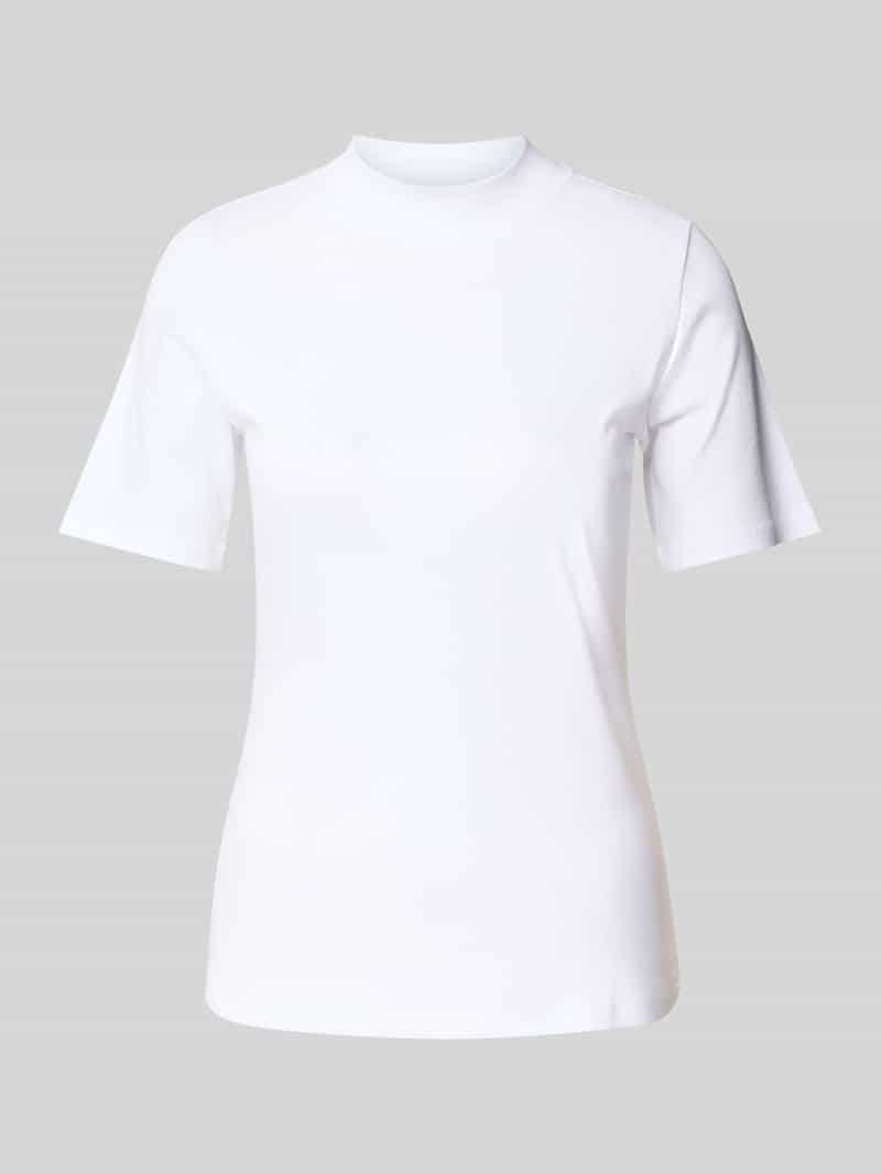 Christian Berg Woman T-shirt met geribde opstaande kraag