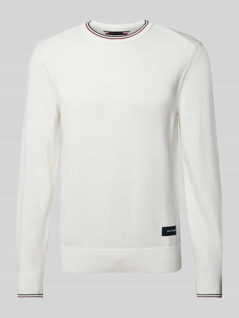 Tommy Hilfiger Gebreide pullover met labelpatch