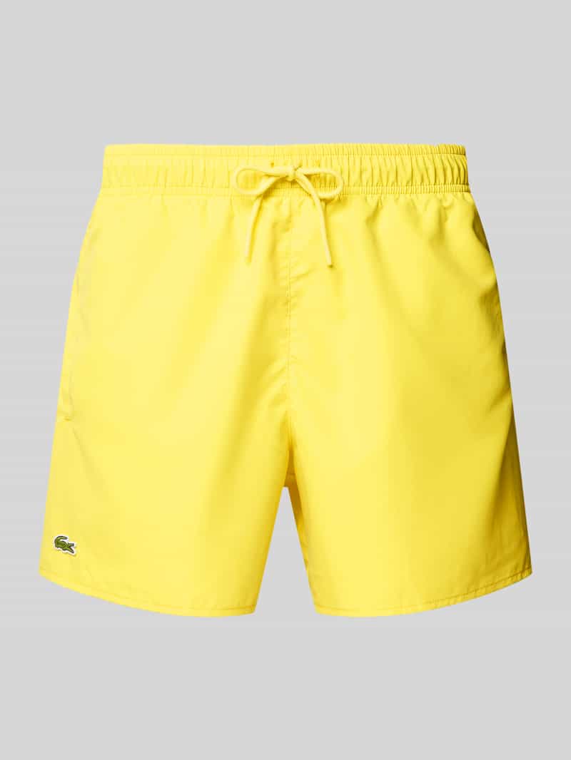 Lacoste Regular fit zwembroek met logobadge