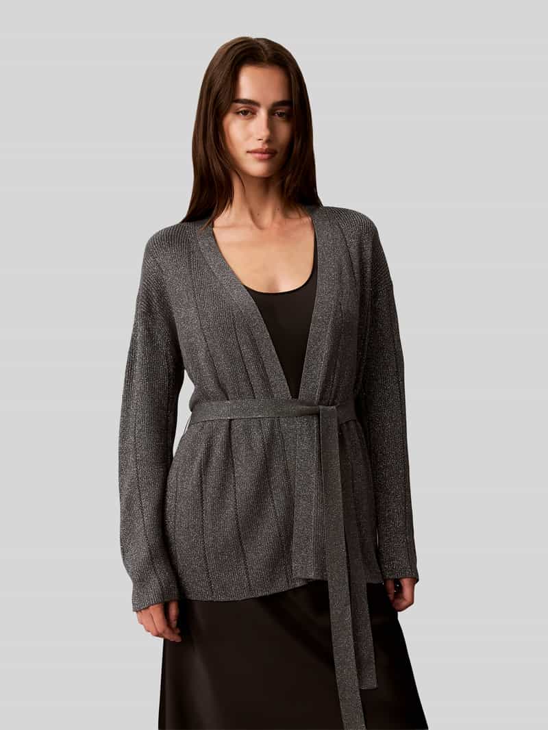Calvin Klein Womenswear Gebreid jack met strikceintuur