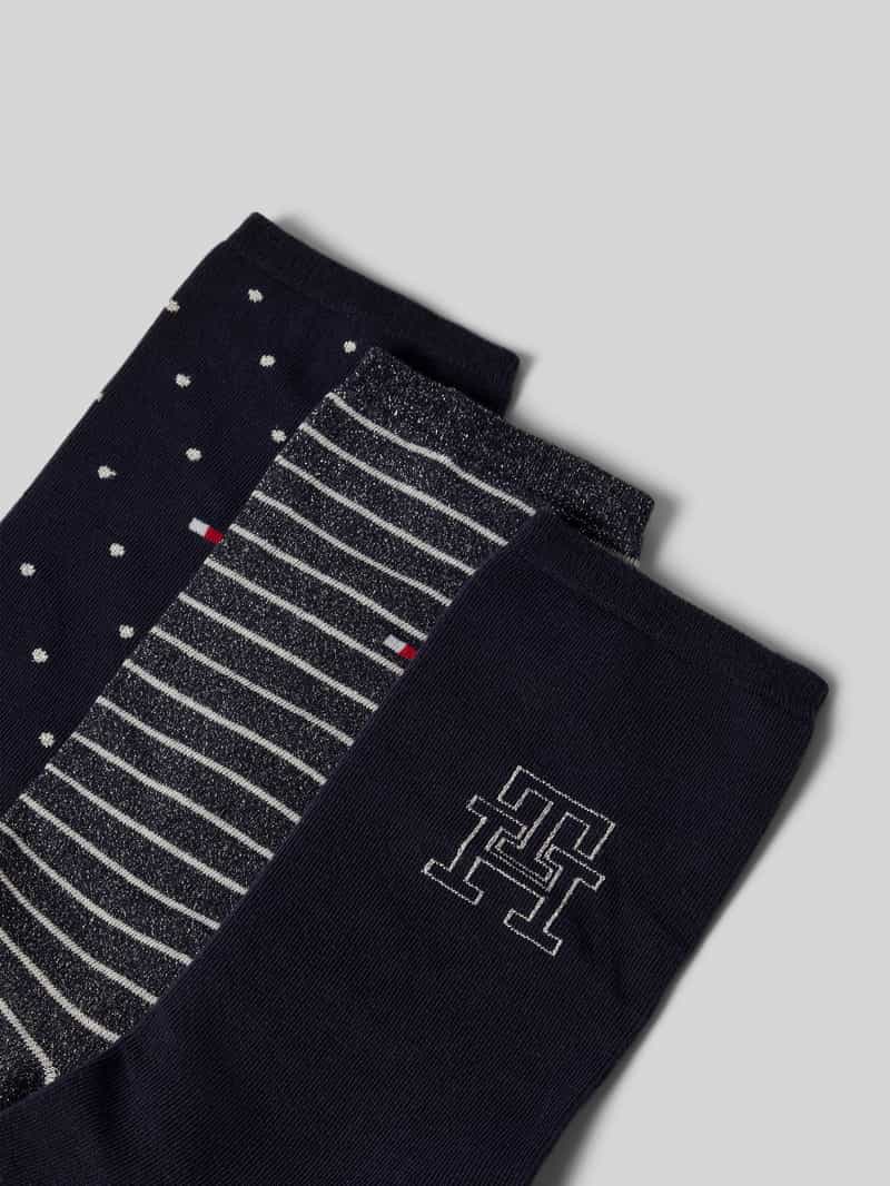 Tommy Hilfiger Sokken van katoenmix in een set van 3 paar