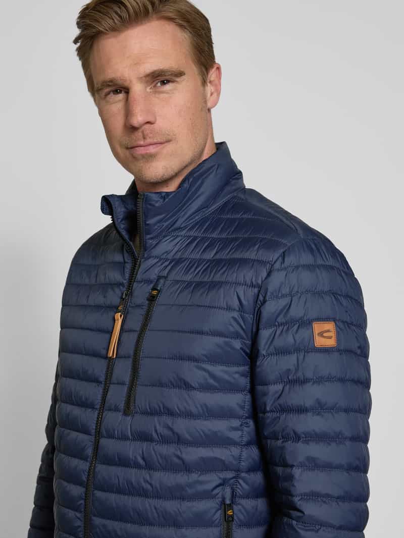 camel active Gewatteerd jack met opstaande kraag