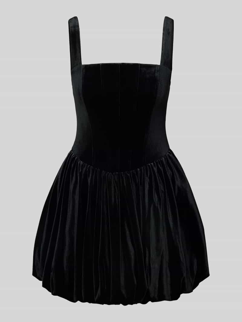 Forever New Cocktailjurk van fluweel met vierkante hals