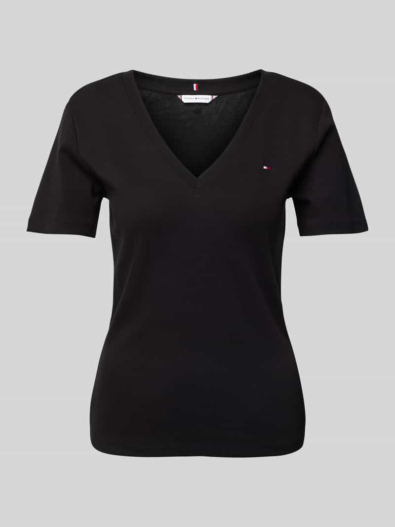 Tommy Hilfiger T-shirt met V-hals model 'NEW SLIM CODY'