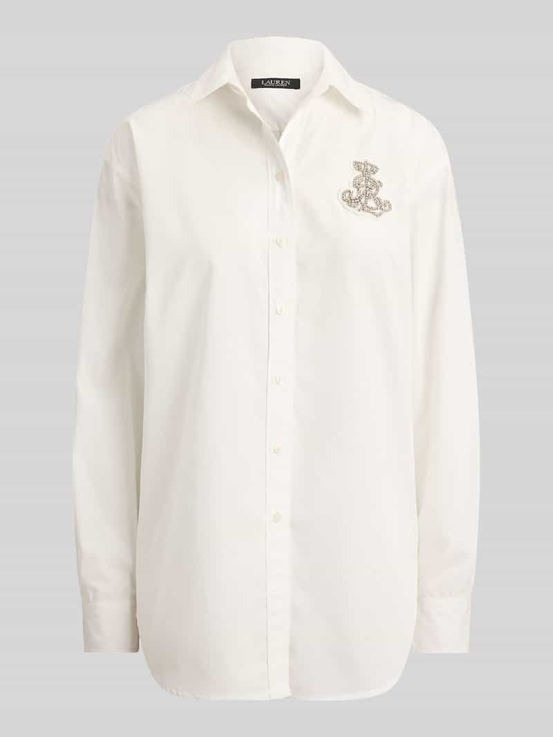 Lauren Ralph Lauren oversized overhemdblouse van puur katoen
