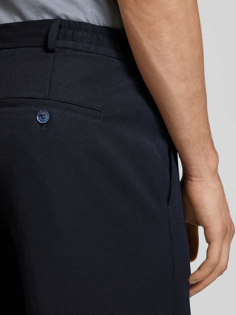 Selected Homme Loose fit bandplooibroek met riemlussen model 'FINN'