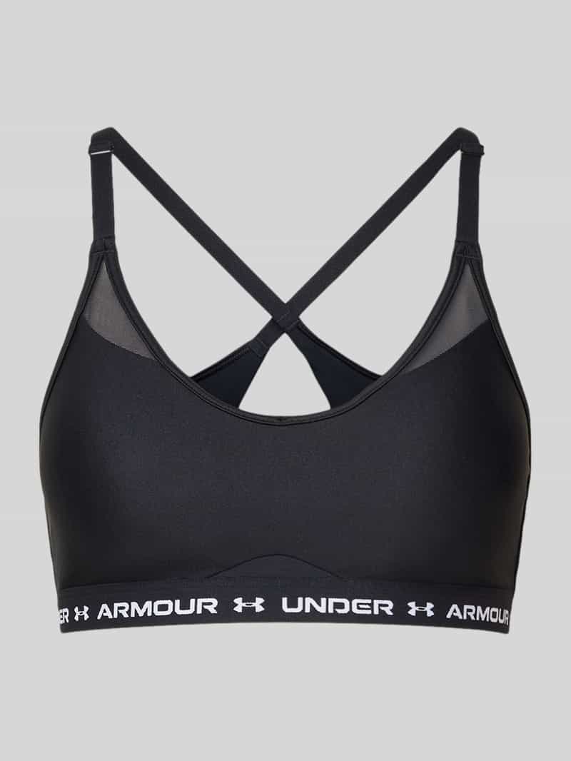Under Armour Bustier met elastische band model 'Crossback Low Bra'
