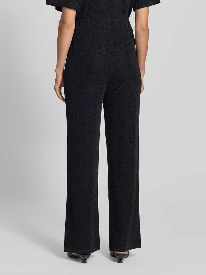 Ichi Glanzende broek met elastische band model 'NAREEN'