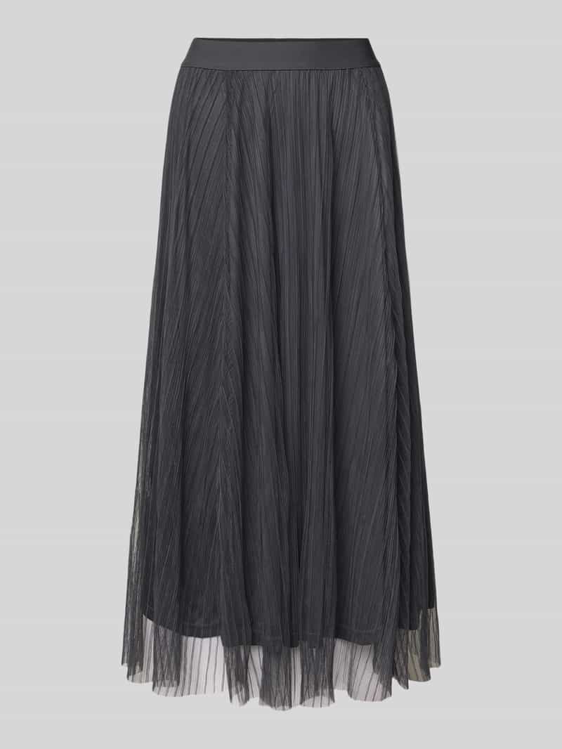 Only Regular fit midirok van mesh model 'LAVINA'