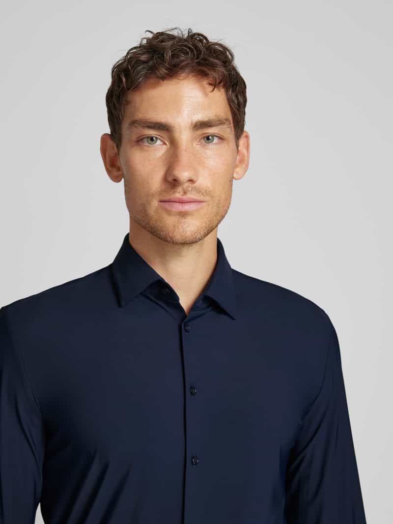 Jake*s Slim fit zakelijk overhemd met stretch