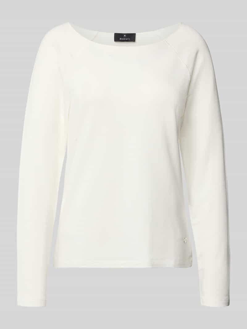 monari Shirt met lange mouwen van een mix van viscose en modal met ronde hals