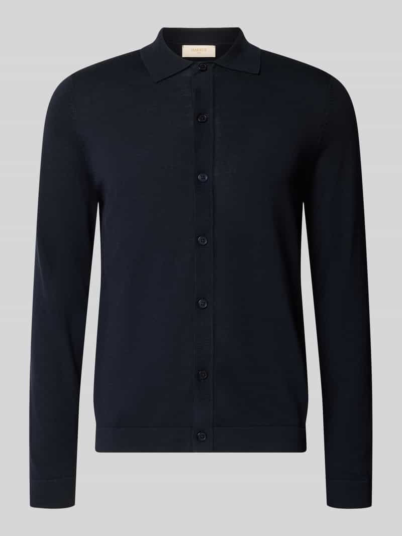 Gebreid jack met polokraag model 'CAMICIA IN MAGLIA'