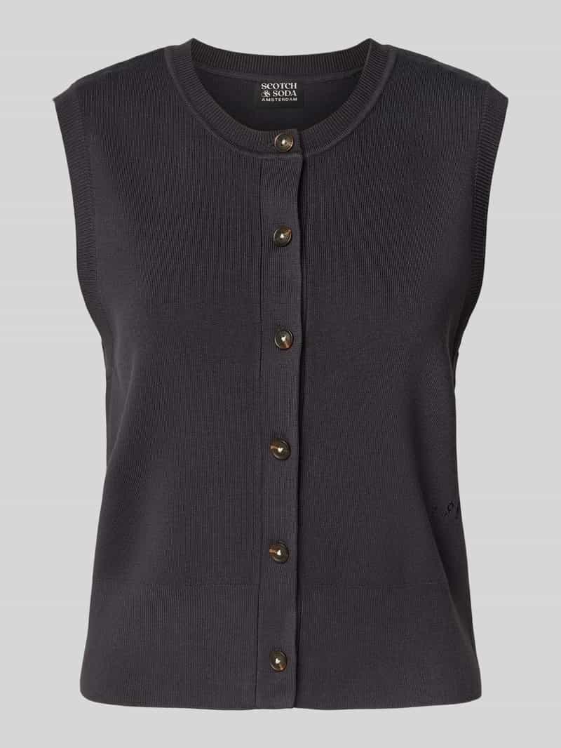 Scotch & Soda Gilet in gebreide look