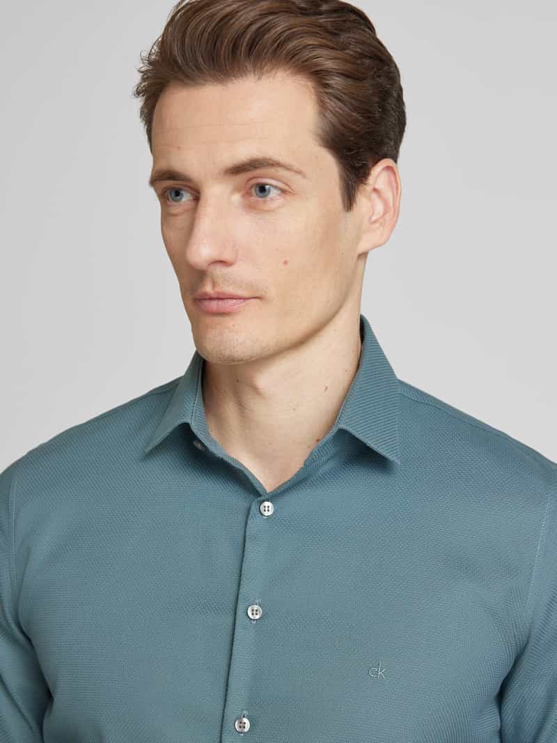 CK Calvin Klein Slim fit zakelijk overhemd met knoopsluiting model 'Bari'